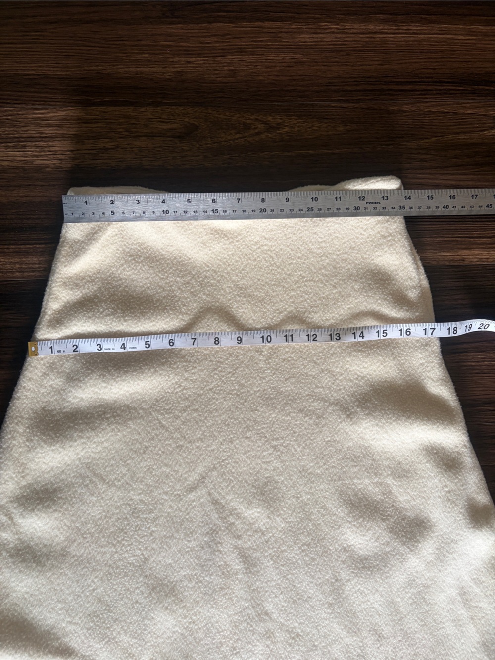 Vintage Cream A-Line Midi Skirt - Picture 9 of 11
